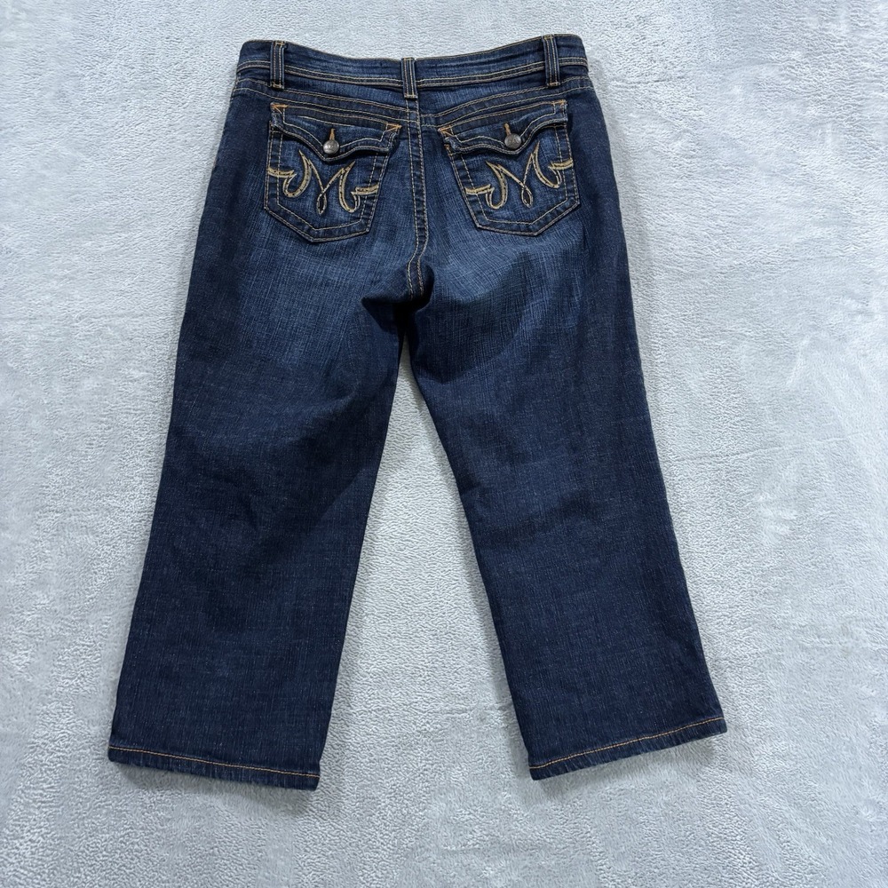 Mu Jeans Yves Castaldi Pants Women 12 x 21 Authentic Dungarees Dark Blue Y2K Vtg